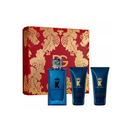Dolce & Gabbana K (King) Gift Set 3 Pieces – EDP 3.4 oz + Shower Gel 1.7 oz + After Shave Balm 1.6 oz (Men)