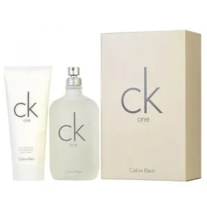 Calvin Klein CK One 2-Piece Gift Set (6.7 oz EDT + 6.7 oz Body Lotion)