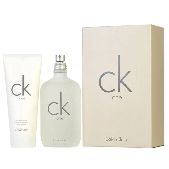 Calvin Klein CK One 2-Piece Gift Set (6.7 oz EDT + 6.7 oz Body Lotion)