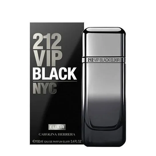 Carolina Herrera 212 VIP Black Elixir Eau de Parfum Spray 3.4 oz (Men)